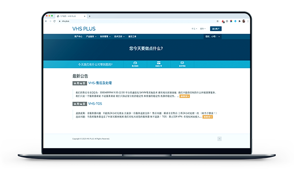 VHS.PLUS - 香港CN2 带宽10M 月付18元起-