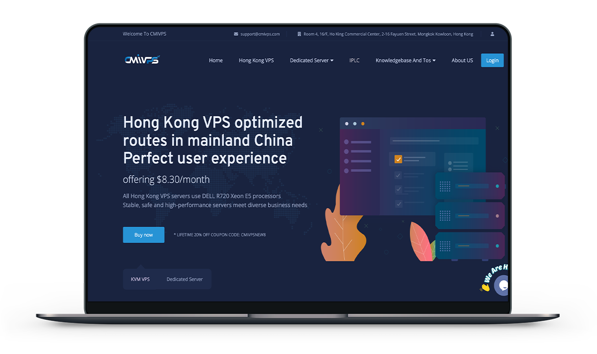 CMIVPS - VPS主机全场五折 香港带宽30M 月付3.5美元 评测-