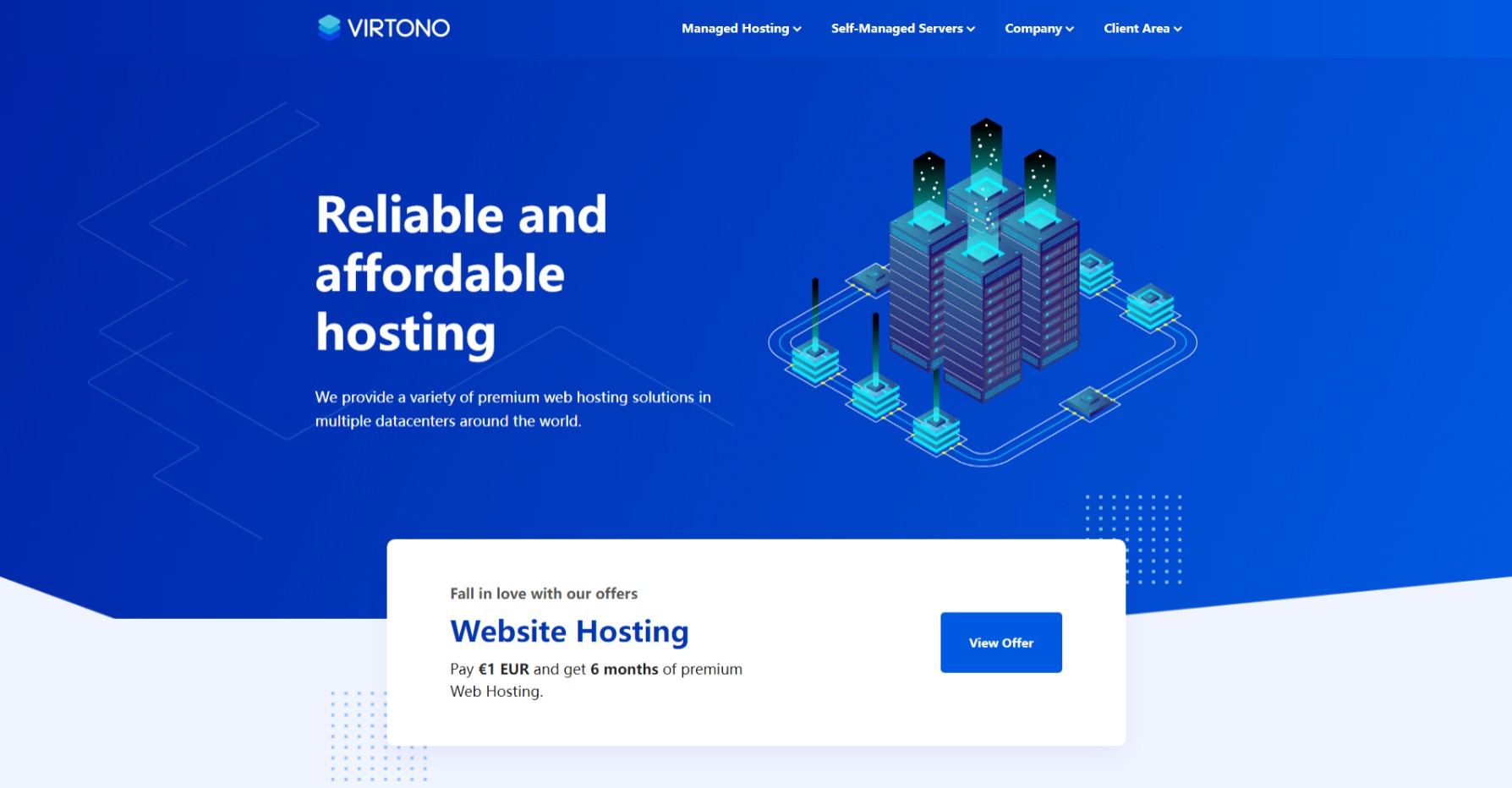 Virtono：近期新增14个数据中心，首付6折，€17.9/年起，1Gbps带宽-