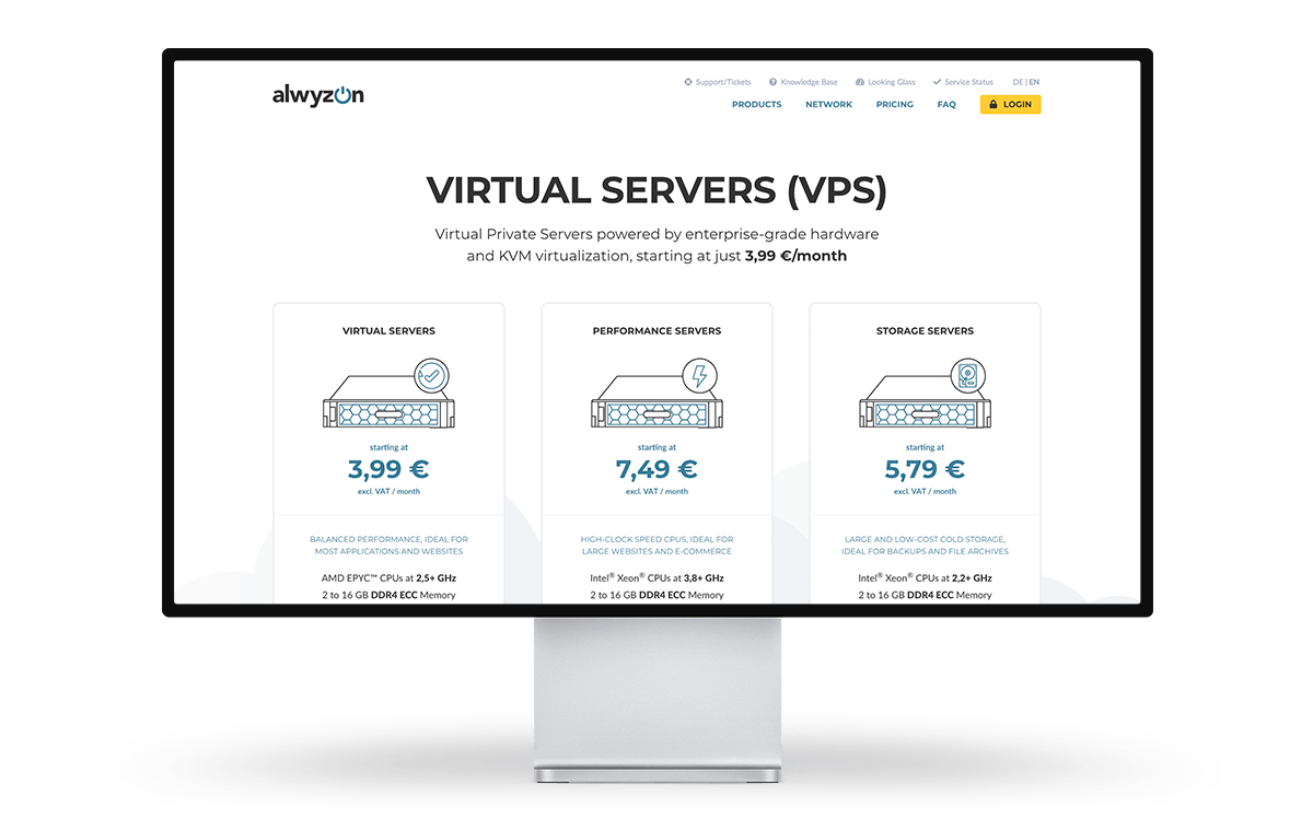 Alwyzon促销 欧洲存储型VPS 2核2G 1T硬盘 月缴5.79欧元-