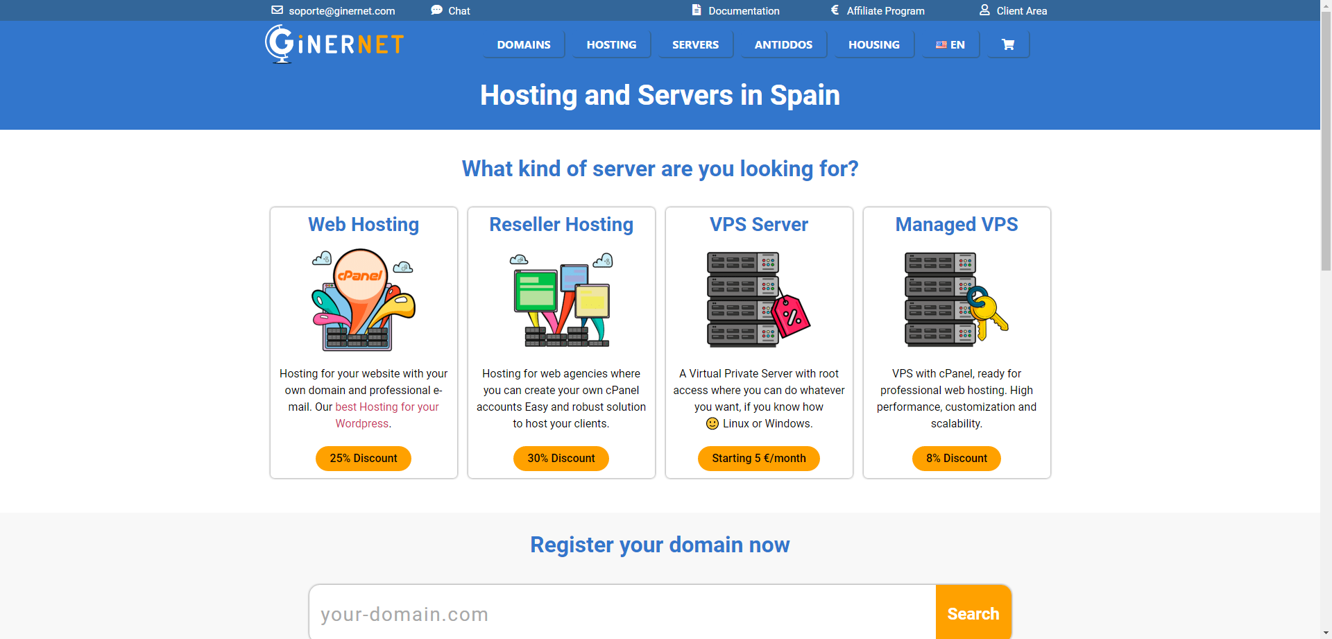 GinerNet：西班牙vps，€6/月 ，原生IP/无视版权/1G内存/10G SSD/10Gbps带宽@1T流量-